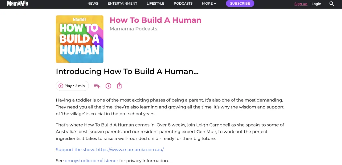 Campaign - How To Build A Human